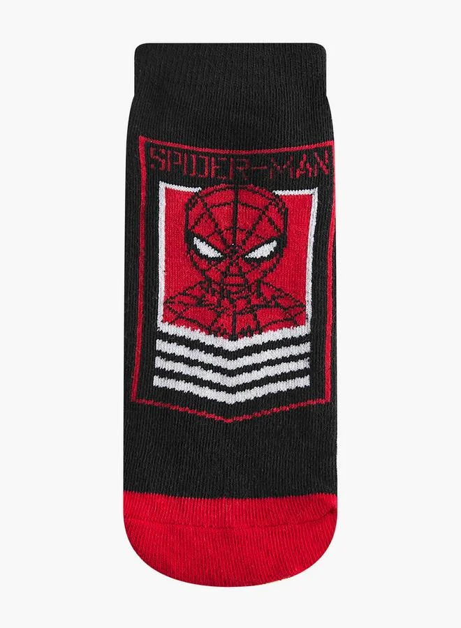 مارفل Pack Of 5 Boys Socks Ankle Length Spider-Man Print